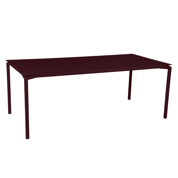 Calvi Table 77" x 37" - Fermob - Outdoor Furniture - Black Cherry - HORNE