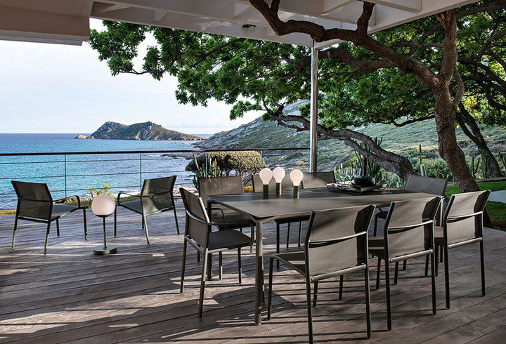 Calvi Table 77" x 37" - Fermob - Outdoor Furniture - Lapilli Grey - HORNE