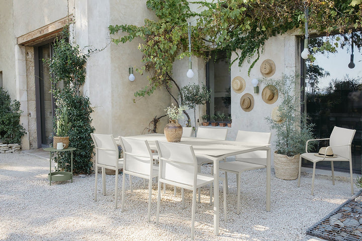 Calvi Table 77" x 37" - Fermob - Outdoor Furniture - Lapilli Grey - HORNE