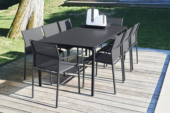 Calvi Table 77" x 37" - Fermob - Outdoor Furniture - Lapilli Grey - HORNE