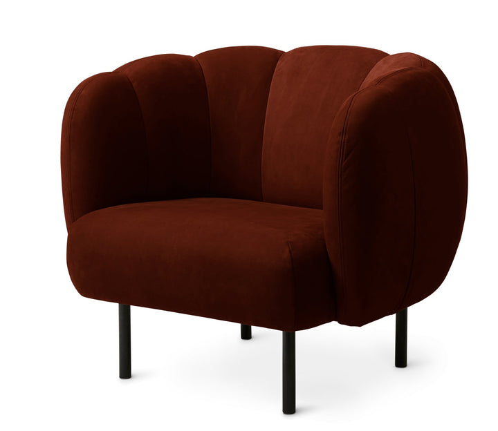 Cape Lounge Chair with Stitches - Warm Nordic - Chairs - Nabuk Terra - HORNE