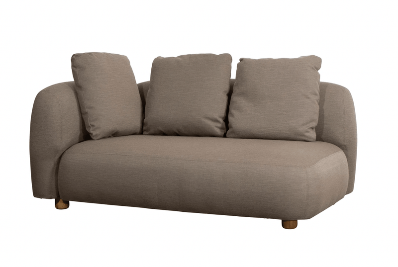 Capture 2 - Seater Sofa Module w/ Armrest - Cane Line - Outdoor Furniture - Left Module - HORNE