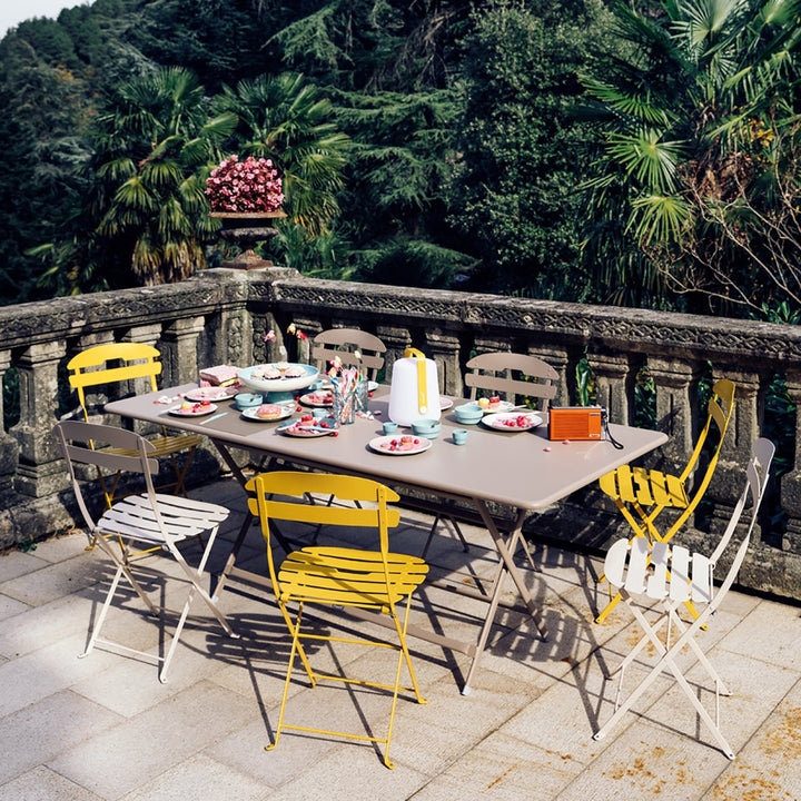 Caractere Table - 36" x 75" - Fermob - Outdoor Furniture - Lapilli Grey - HORNE
