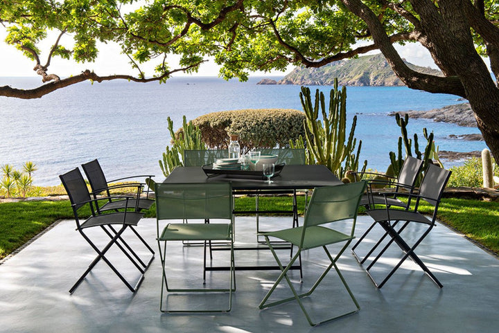 Caractere Table 50" x 50" - Fermob - Outdoor Furniture - Lapilli Grey - HORNE