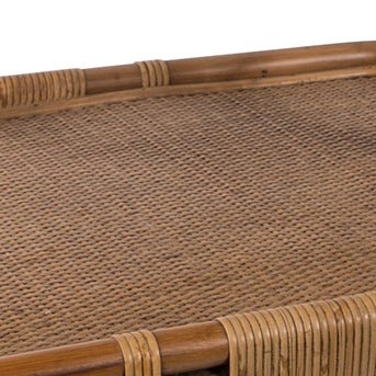 Carlo Rattan Bar Cart - Sika Design - Tables + Desks - Black - HORNE
