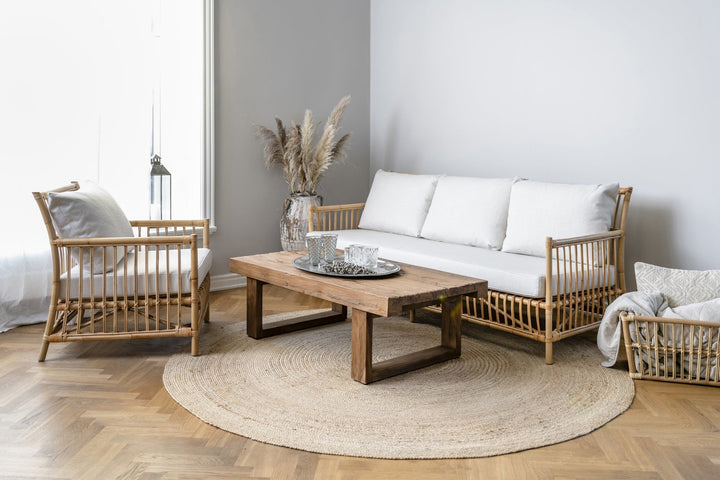 Caroline 3 - Seater Sofa - Sika Design - Sofas - Natural - Tempotest White Canvas - HORNE