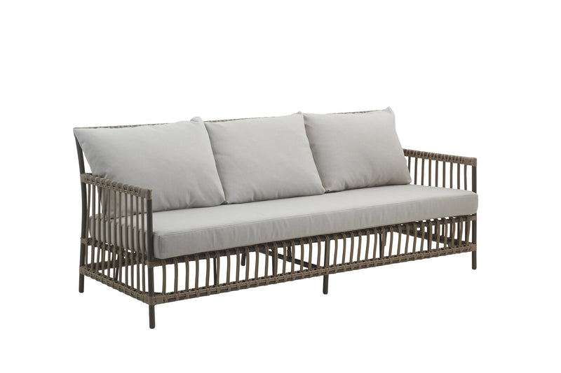 Caroline 3 - Seater Sofa - Exterior - Sika Design - Outdoor Furniture - Dove White - Tempotest White Canvas - HORNE
