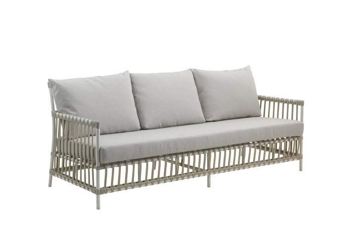 Caroline 3 - Seater Sofa - Exterior - Sika Design - Outdoor Furniture - Dove White - Sunbrella Sailcloth Seagull - HORNE