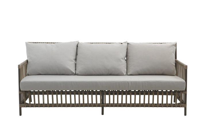 Caroline 3 - Seater Sofa - Exterior - Sika Design - Outdoor Furniture - Natural - Sunbrella Sailcloth Seagull - HORNE