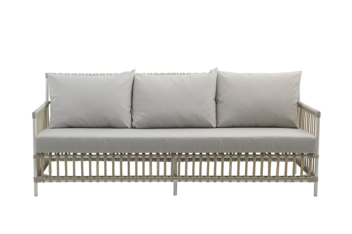 Caroline 3 - Seater Sofa - Exterior - Sika Design - Outdoor Furniture - Natural - Sunbrella Sailcloth Seagull - HORNE