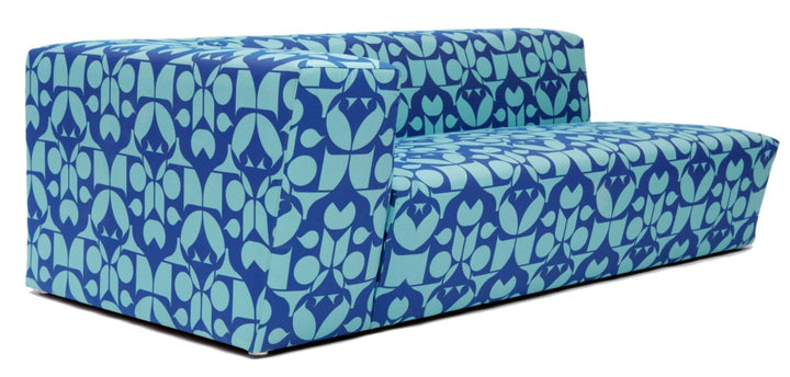 Caroline Outdoor Sofa - Artless - Outdoor Furniture - 60"W - Left Arm - Zig Zag Black - HORNE