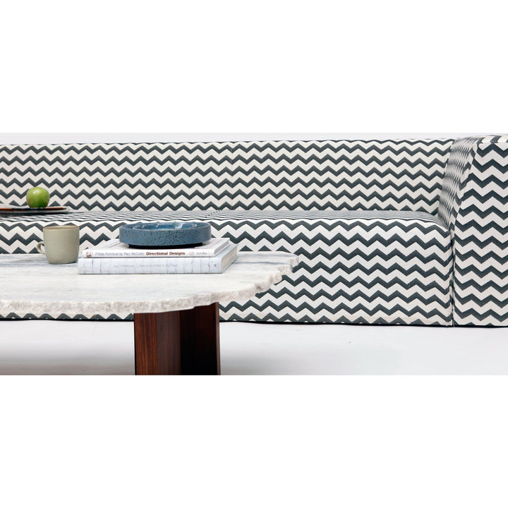 Caroline Outdoor Sofa In Zigzag