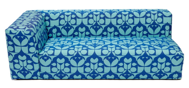 Caroline Outdoor Sofa - Artless - Outdoor Furniture - 60"W - Left Arm - Zig Zag Black - HORNE