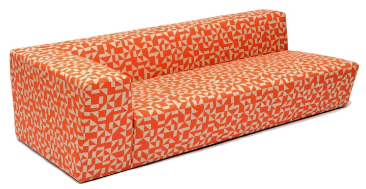 Caroline Outdoor Sofa - Artless - Outdoor Furniture - 60"W - Left Arm - Zig Zag Black - HORNE