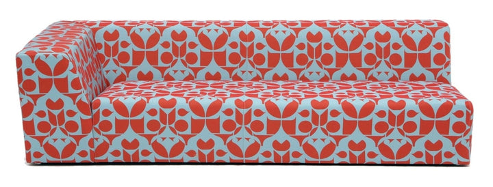 Caroline Outdoor Sofa - Artless - Outdoor Furniture - 60"W - Left Arm - Zig Zag Black - HORNE