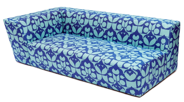 Caroline Outdoor Sofa - Artless - Outdoor Furniture - 60"W - Left Arm - Zig Zag Black - HORNE