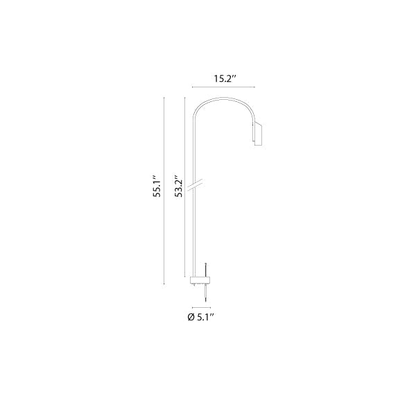 Caule Bollard 3 - Solid Shade Floor Lamp - Flos - Floor Lamps - Black - 2700K - No Caule Box - HORNE