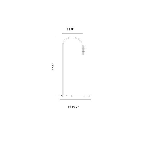 Caule Floor 2 - Nest Shade Floor Lamp - Flos - Floor Lamps - Black - 2700K - HORNE
