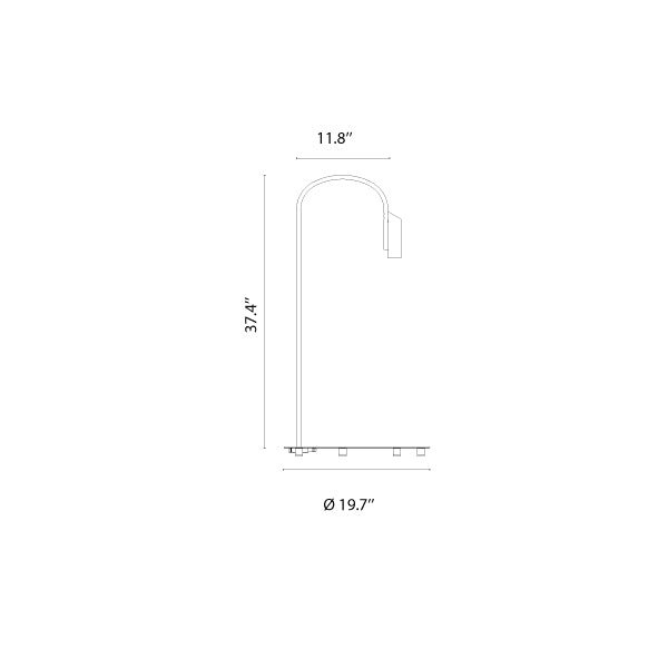 Caule Floor 2 - Solid Shade Floor Lamp - Flos - Floor Lamps - White - 2700K - HORNE