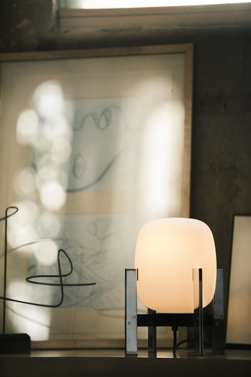Cesta Metalica Lamp - Santa & Cole - Floor Lamps - Without Leather Handle - HORNE