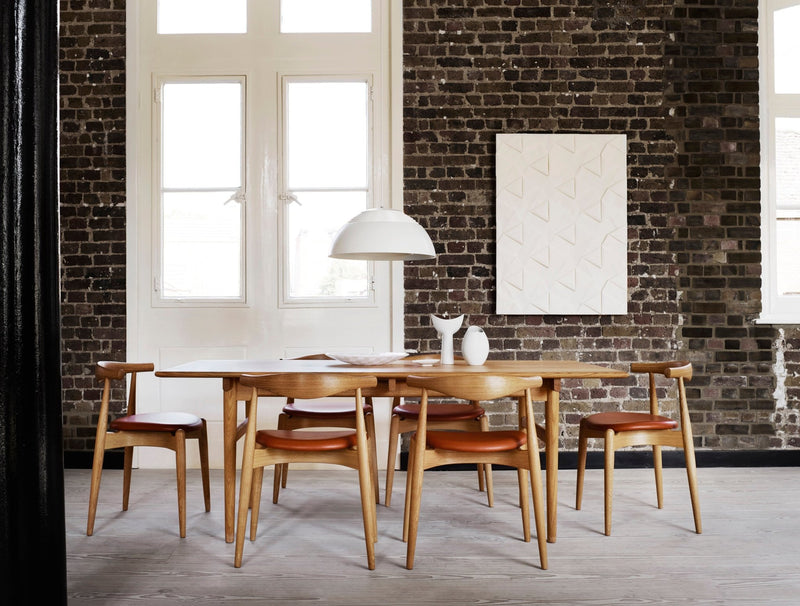 CH20 Elbow Chair - Carl Hansen & Son - Chairs - Soaped Beech - Fabric - Gabriel Mood - 04104 - HORNE