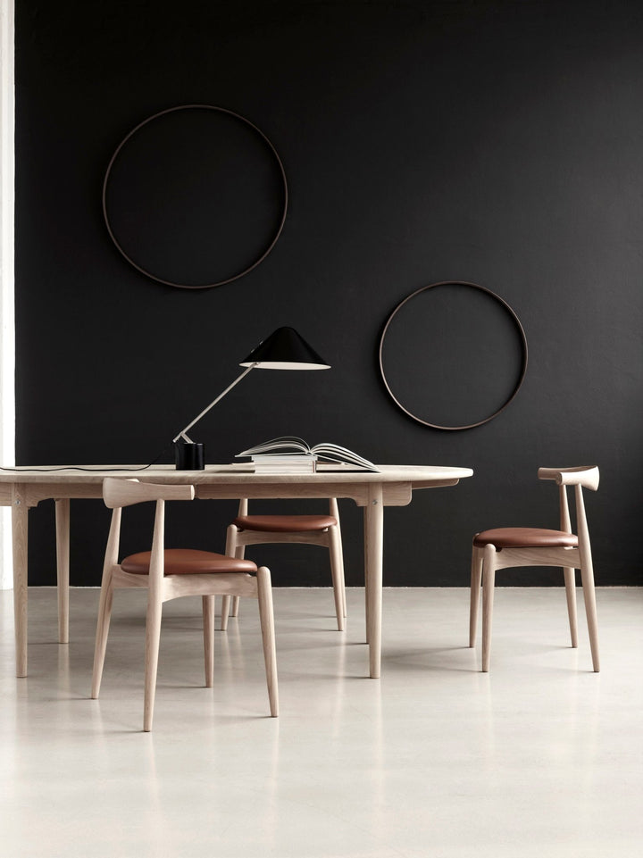 CH20 Elbow Chair - Carl Hansen & Son - Chairs - Soaped Beech - Fabric - Gabriel Mood - 04104 - HORNE