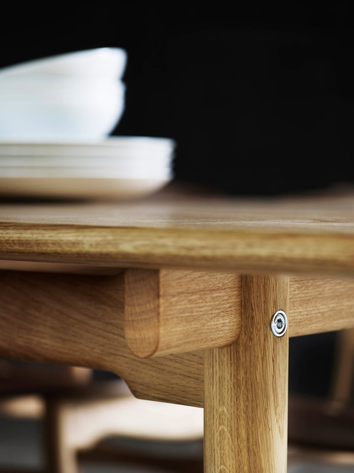 CH327 Dining Table - Carl Hansen & Son - Tables - 97.6" x 37.4" - Soaped Oak - HORNE