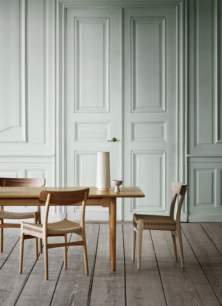 CH327 Dining Table - Carl Hansen & Son - Tables - 97.6" x 37.4" - Soaped Oak - HORNE