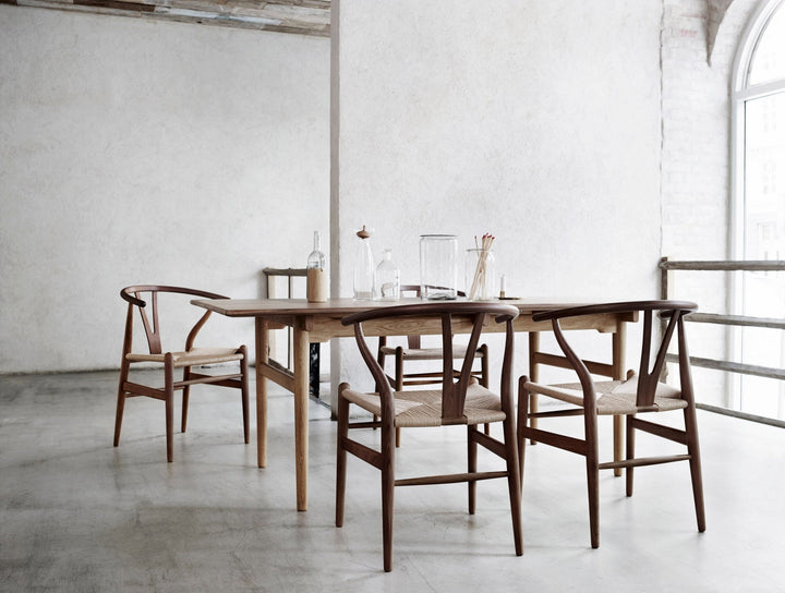 CH327 Dining Table - Carl Hansen & Son - Tables - 97.6" x 37.4" - Soaped Oak - HORNE
