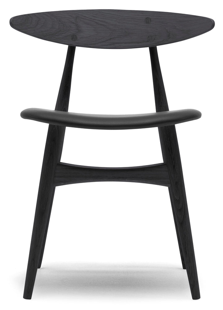 CH33P Dining Chair - Carl Hansen & Son - Chairs - Black Oak/Thor 301 Leather - HORNE