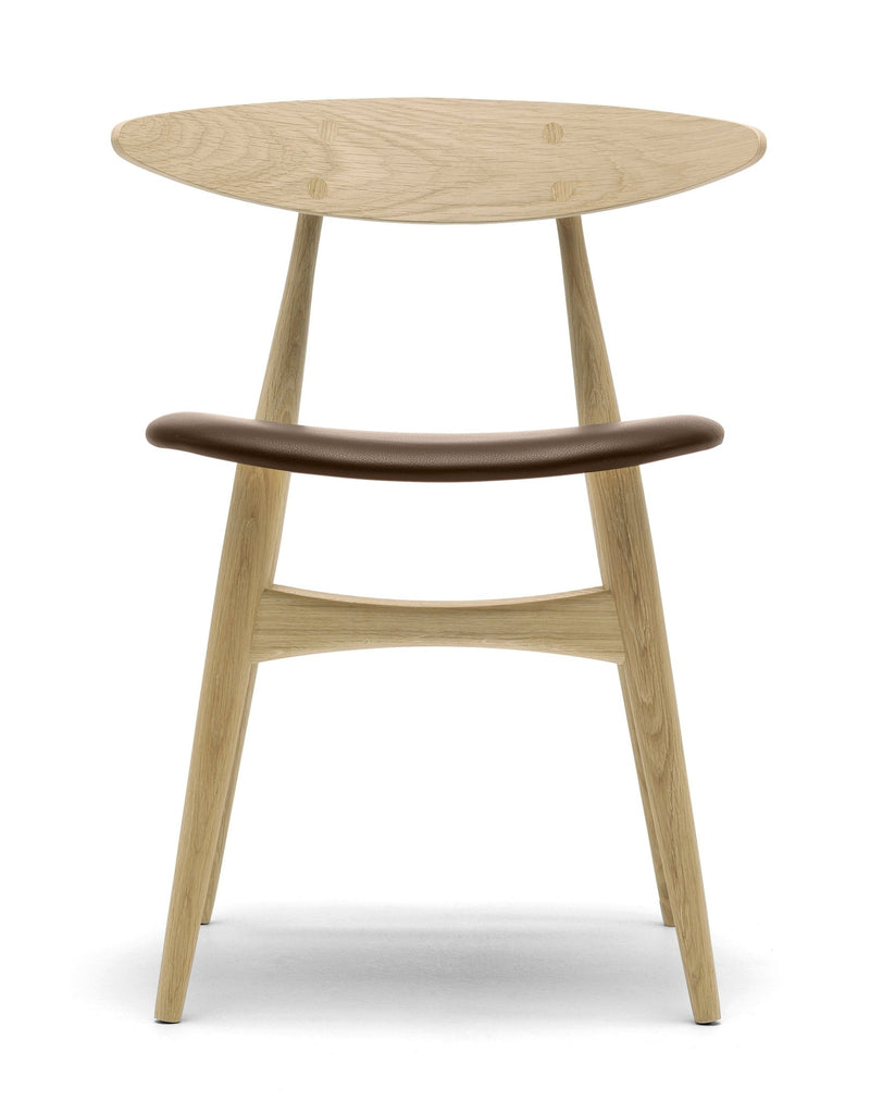 CH33P Dining Chair - Carl Hansen & Son - Chairs - Black Oak/Thor 301 Leather - HORNE