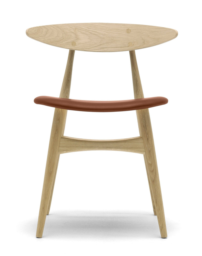 CH33P Dining Chair - Carl Hansen & Son - Chairs - Black Oak/Thor 301 Leather - HORNE