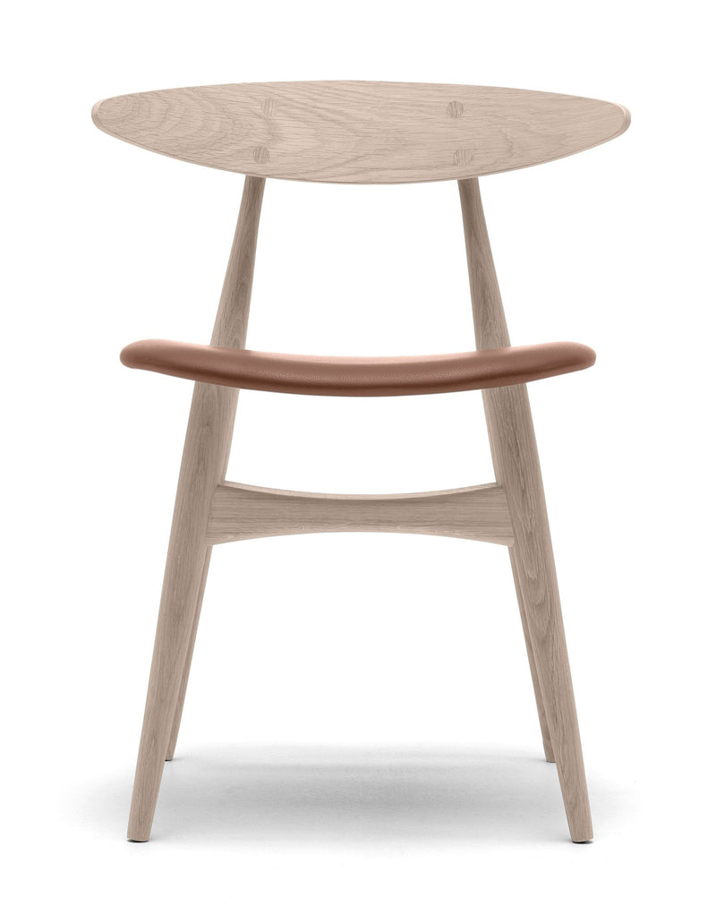 CH33P Dining Chair - Carl Hansen & Son - Chairs - Black Oak/Thor 301 Leather - HORNE