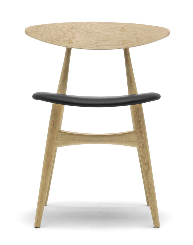 CH33P Dining Chair - Carl Hansen & Son - Chairs - Black Oak/Thor 301 Leather - HORNE