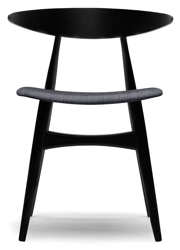 CH33P Dining Chair - Carl Hansen & Son - Chairs - Black Beech/Remix 753 Fabric - HORNE