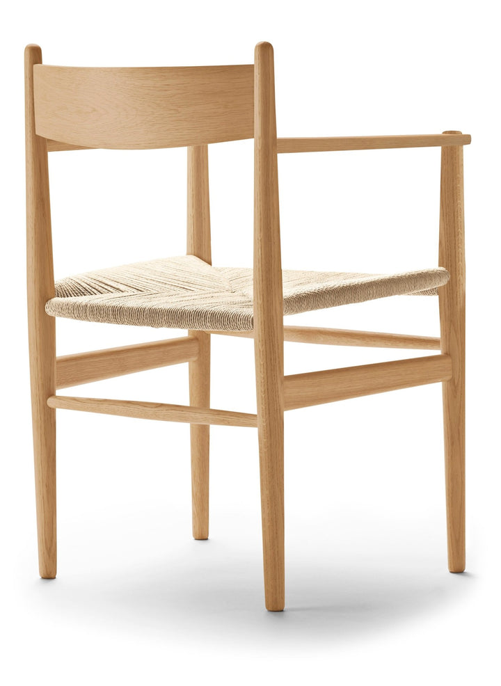 CH37 Dining Chair - Carl Hansen & Son - Chairs - White Oiled Oak/Natural Cord - HORNE