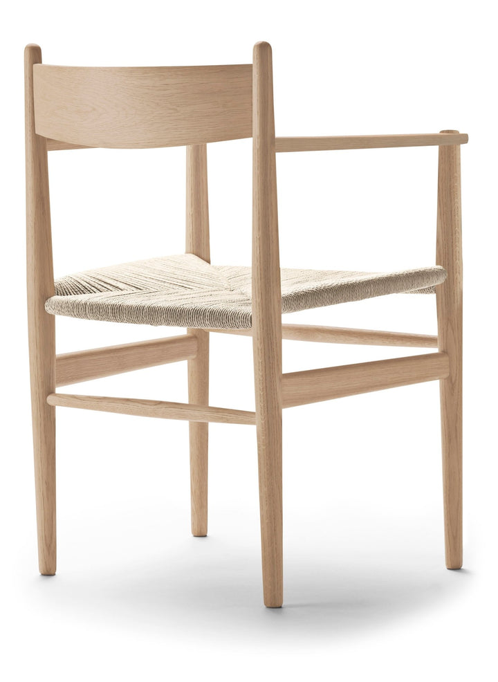 CH37 Dining Chair - Carl Hansen & Son - Chairs - White Oiled Oak/Natural Cord - HORNE
