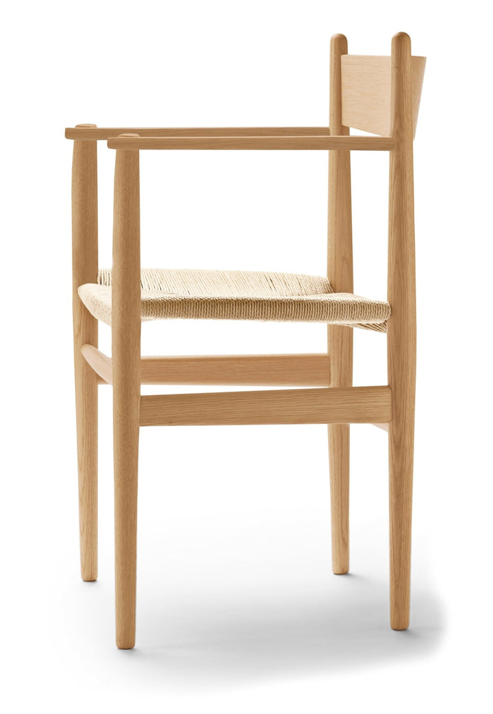 CH37 Dining Chair - Carl Hansen & Son - Chairs - White Oiled Oak/Natural Cord - HORNE
