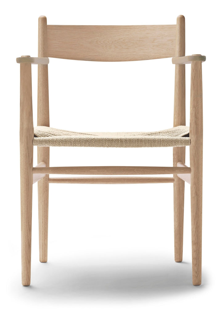CH37 Dining Chair - Carl Hansen & Son - Chairs - White Oiled Oak/Natural Cord - HORNE