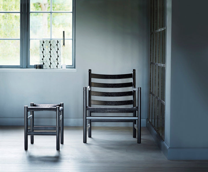 CH44 Lounge Chair - Carl Hansen & Son - Chairs - Black Oak/Natural Cord - HORNE