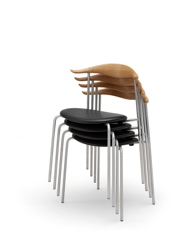 CH88P Dining Chair - Carl Hansen & Son - Chairs - White Beech/Canvas 2124/Stainless - HORNE