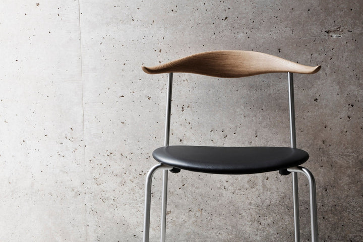 CH88P Dining Chair - Carl Hansen & Son - Chairs - White Beech/Canvas 2124/Stainless - HORNE