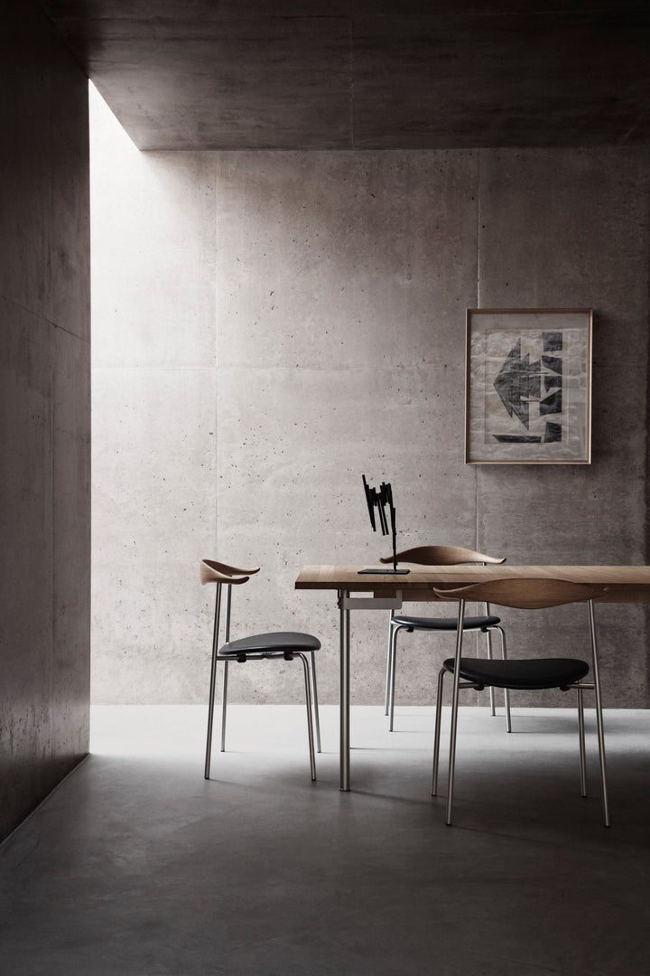 CH88P Dining Chair - Carl Hansen & Son - Chairs - White Beech/Canvas 2124/Stainless - HORNE