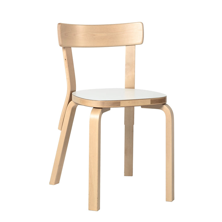 Chair 69 by Alvar Aalto - Artek - Chairs - White Laminate Seat - HORNE