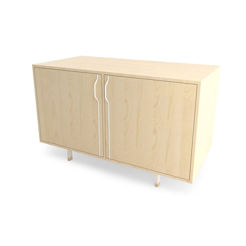 Chapman Double Unit Storage Cabinet - Maple - Tronk - Sideboards + Cabinets - Black - HORNE