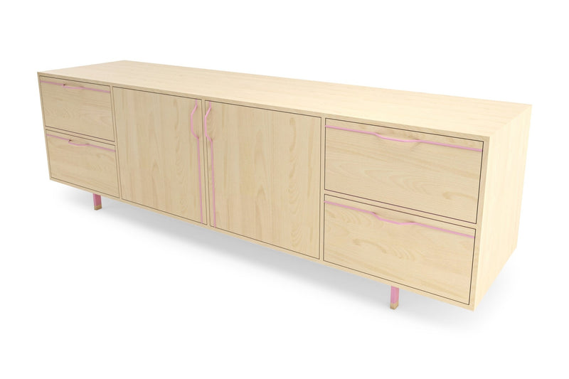 Chapman Large Credenza Storage Unit - Maple - Tronk - Sideboards + Cabinets - Black - HORNE