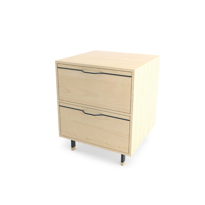 Chapman Single Unit Storage Nightstand - Maple - Tronk - Bedside Tables - Navy - HORNE