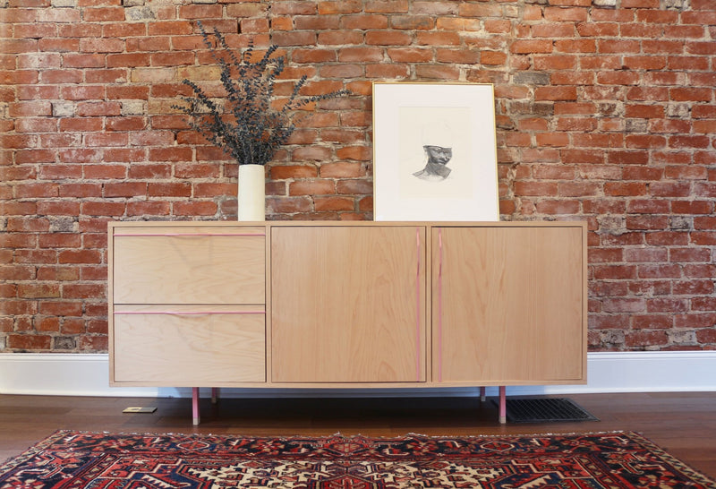 Chapman Small Credenza Storage Unit - Maple - Tronk - Sideboards + Cabinets - Black - HORNE