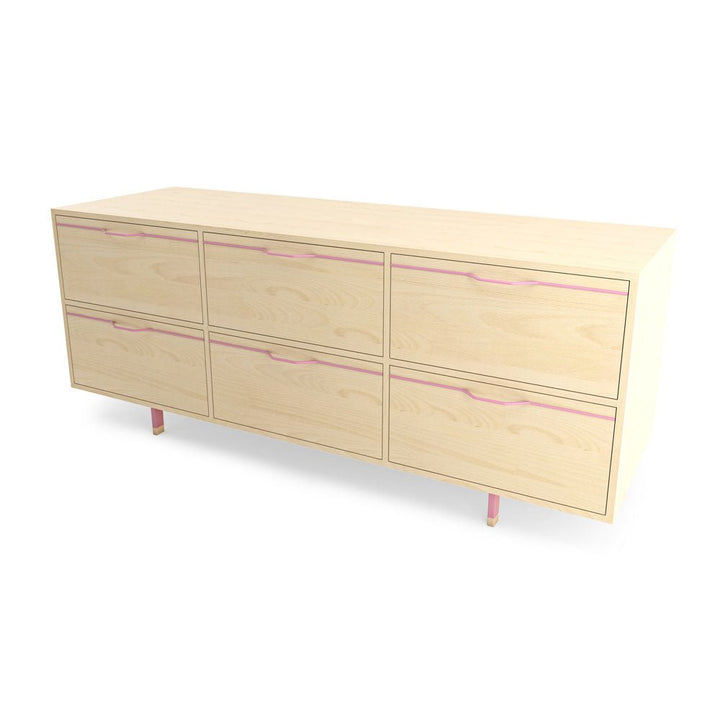 Chapman Storage Dresser Credenza - Maple - Tronk - Dressers - Pink - HORNE