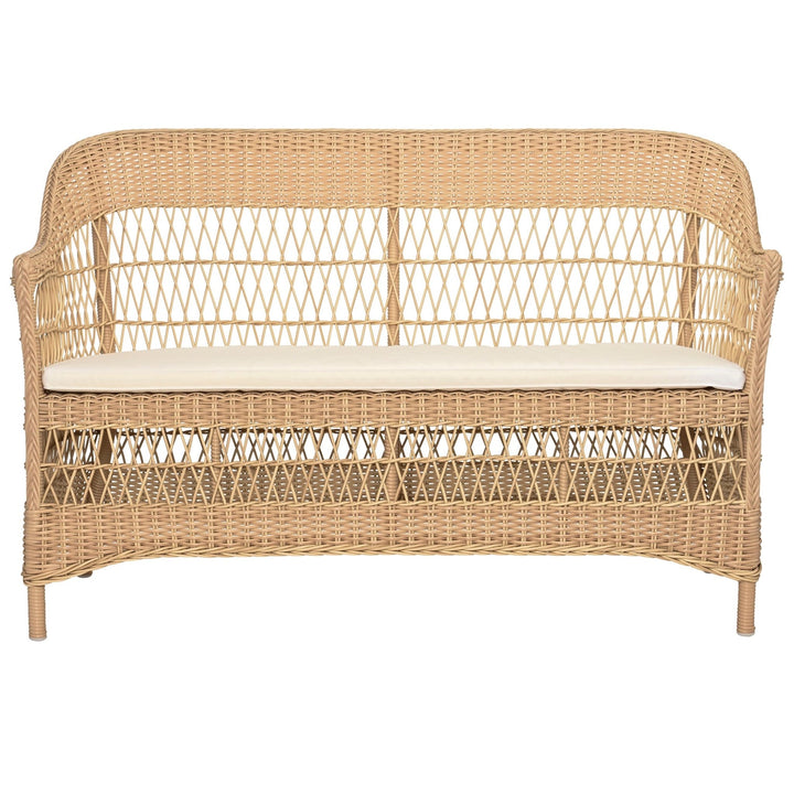 Charlot 2 - Seater Sofa - Exterior - Sika Design - Outdoor Furniture - Natural - Tempotest Canvas White - HORNE
